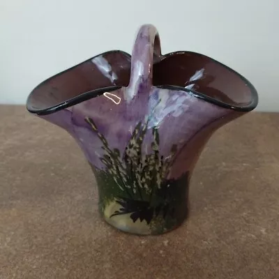 Buy Vintage, Hand Painted, Studio Pottery Floral Posy Vase, 12cm Tall • 9.95£