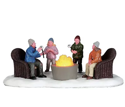 Buy LEMAX  Fire Pit Marshmallows -Lighted Holiday Village -Train Accent  -Set Of 5 • 22.53£