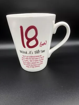 Buy Mugs Of Truth Jersey Pottery “18ish  Funny White Ceramic 18th Birthday Mug • 13.99£