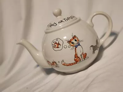 Buy Arthur Wood Cat Teapot Paws For Thought • 30.35£