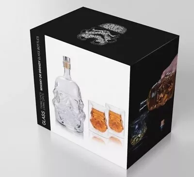 Buy Star Wars Stormtrooper Glass Drinks Decanter Whisky Sherry Liquer Trooper Helmet • 24.99£
