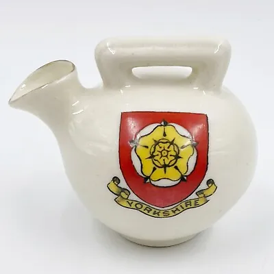 Buy Vintage Swan Crested China Model Of Ancient Hastings Kettle - Yorkshire Crest • 10£