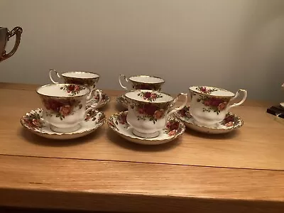 Buy ROYAL ALBERT TEASET OLD COUNTRY ROSES. 10 Pieces. Perfect Cond. • 67.90£