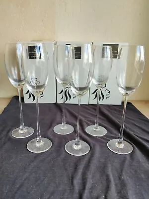 Buy Set X 6 Elegant Royal Doulton Symmetry Champagne Flutes Glasses Boxed • 40£