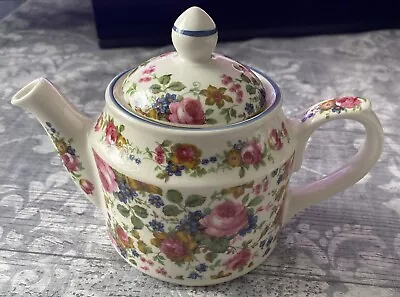 Buy SADLER “OLD CHINTZ”  Floral Teapot 0.75 Pint. 13cm Tall. Vintage. Floral • 18.50£