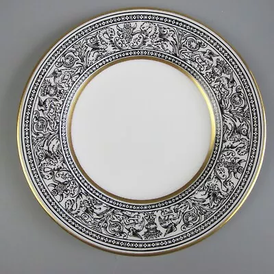 Buy Wedgwood Florentine Plate. Tea / Side / Cake. Black & Gold Bone China. 6  • 8.99£