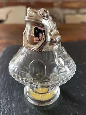 Buy Vintage Avon Sweet Honesty Glass Toadstool Shaped Perfume Bottle With Frog Lid • 1.99£