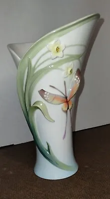 Buy Franz Collection Papillion Butterfly Vase FZ01216 23cm • 72.04£