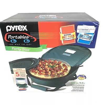 Buy Pyrex Portables Party Size 4.5 - 4 1/2 Qt Insulated Food Carrier Bag Travel NEW • 37.79£