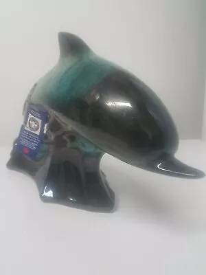 Buy VERY LARGE RARE BLUE MOUNTAIN POTTERY DIVING DOLPHIN 16  X 9.75 With Tags • 61.62£