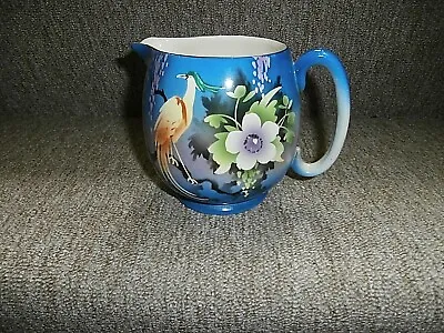 Buy Vintage Lancaster  & Sons Blue Jug With Bird And Flowers 5  High • 4.99£