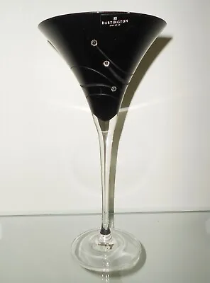 Buy Dartington Glitz Collection Black Martini Glass 210ml - Height 24cm • 7£
