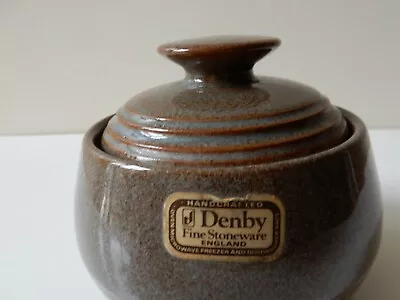 Buy Denby Greystone, Fine Stoneware, Lidded Jar/ Preserve Pot, NEW • 12£
