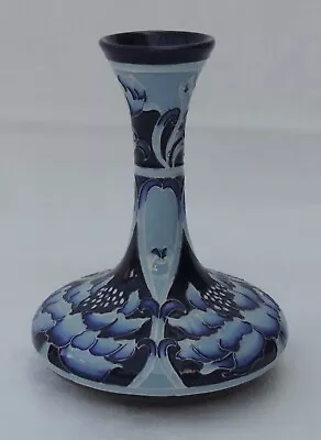Buy Moorcroft Baluster Floral Vase - Blue On Blue • 250£