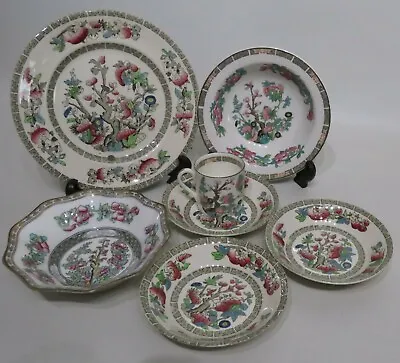Buy Indian Tree Various Makers Johnson Brothers, Maddock, Coalport England Set Of 7 • 26.52£