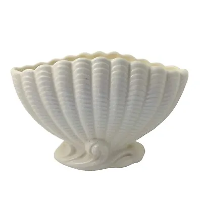 Buy Vintage Sylvac Mantle Vase Planter Shell 513 Off-White 9 Inch Mid Century • 29.99£