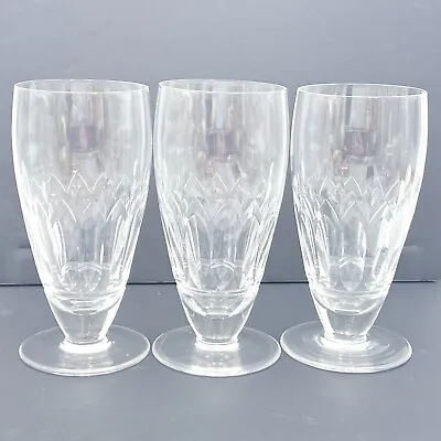 Buy Stuart Ice Tea Glasses Vintage Cut 3 Glasses Glass Signed Stuart England • 56.51£