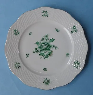 Buy HEREND China NBV NIANG NANKING BOUQUET Green PEONY Vintage Porcelain SALAD PLATE • 75.87£