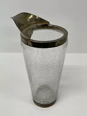Buy Vintage Crackle  Glass Cocktail Shaker / Pourer  Mid 20th Century • 24£