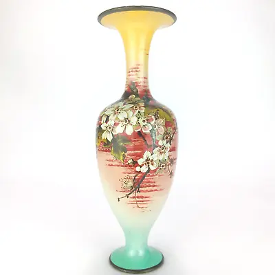 Buy Antique Doulton Lambeth Vase Stoneware Floral Hand Painted C1891 England 28cm • 219.99£