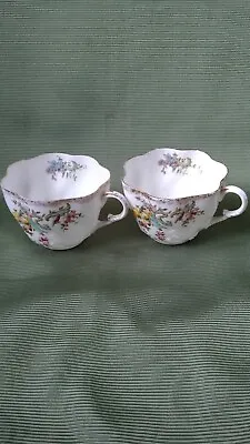 Buy 2 Staffordshire Bone China Tea  Cups  With Swirls Very Pretty  • 11.99£