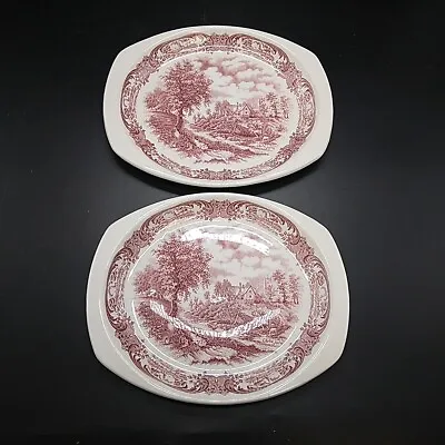 Buy Pair Of W H Grindley & Sons Ltd  Scenes From Constable  Ceramic Serving Platters • 15£
