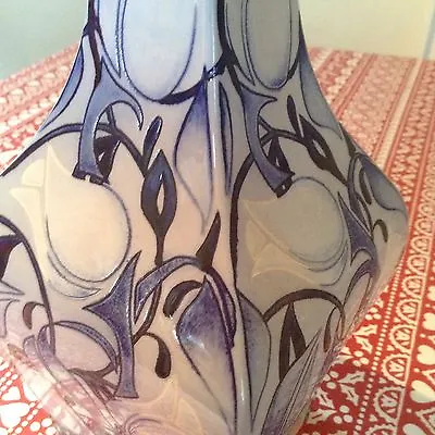 Buy Cobridge Stoneware Moorcroft Harlem 12  Vase R166/12 By Emma Bossons Best • 175£