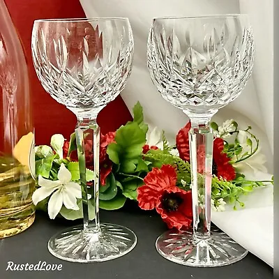 Buy Wine Hocks Waterford Crystal Lismore Cut Crystal Elegant Glassware - Set Of 2 • 150.79£