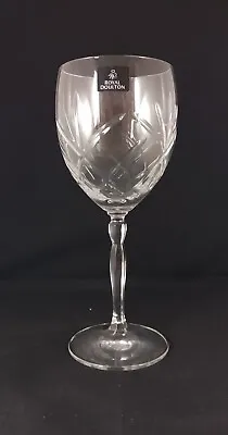 Buy New In Box Royal Doulton Pair Goblet Wine Glasses Elizabeth Rose 360ml • 10£