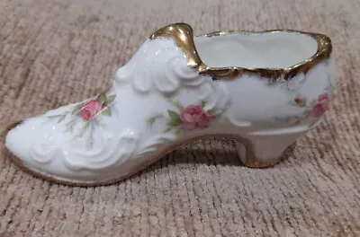 Buy Vintage Paragon China Shoe  Victoriana Rose Fine Bone China Made In England  • 4.99£