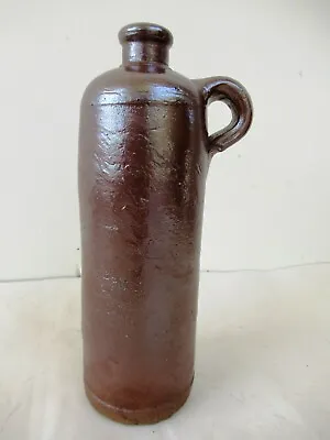Buy Antique Stoneware Beer Bottle Salt Glazed Jug With Handle Pot Rare Collectibl  F • 125.03£