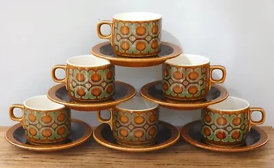 Buy Hornsea Bronte Tea Set Brown Cup & Saucers Set Vintage 1970s • 39.99£