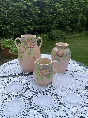 Buy 3 Pink Radford Pots - 2 Vases And 1 Jug • 60£