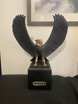 Buy Franklin Mint Black Porcelain Egytian Falcon Of The Nile Statue With Base RARE • 150£