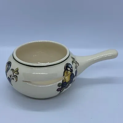 Buy Vintage Brixham Pottery Torquay Devon Slit Style Egg Separator Bowl With Handle • 10£