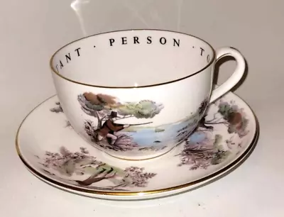Buy Royal Worcester VIP Very Important Person Game Shooting Jumbo Cup & Saucer • 19.99£
