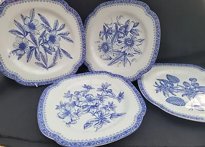 Buy Set Of 4 Spode Blue Room Collection Plates • 16£