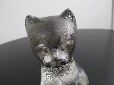 Buy Vintage Scandinavian Glass Cat Figurine • 12£