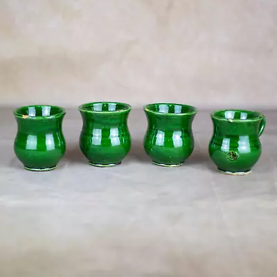 Buy Handmade Tamegroute Pottery Tumbler - Moroccan Ceramic Pottery Glass Tumbler • 8£