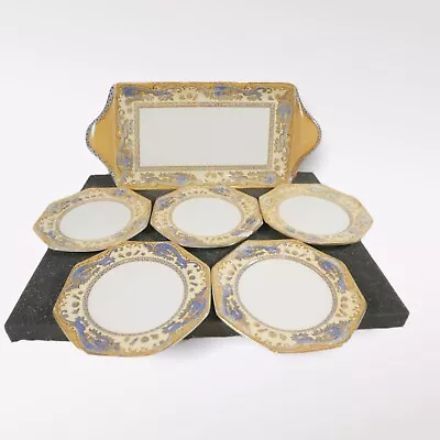 Buy Porcelain Plates Grimwades Of Stoke-On-Trent Octagon 'Ming' Design Blue Dragon • 65£