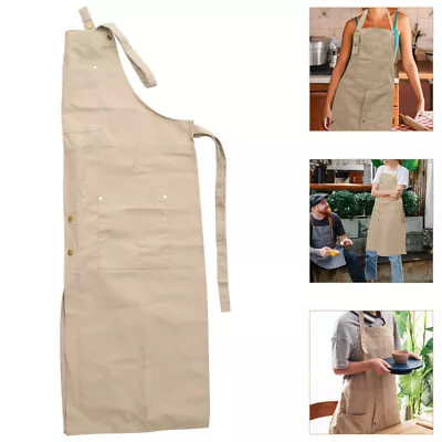 Buy  Pottery Apron Canvas Man Teacher Cooking Adult Art Smock For Adults • 22.15£