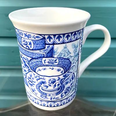 Buy Gorgeous Earl Grey Tea Fine Bone China Tea Cup Mug, Blue & White Made In England • 19.99£