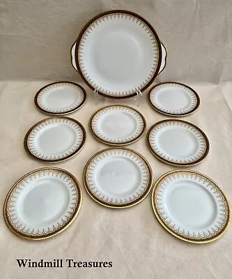 Buy  Paragon Royal Albert Athena Cake Plate & 8 Side Plates - Great Condition • 17.99£