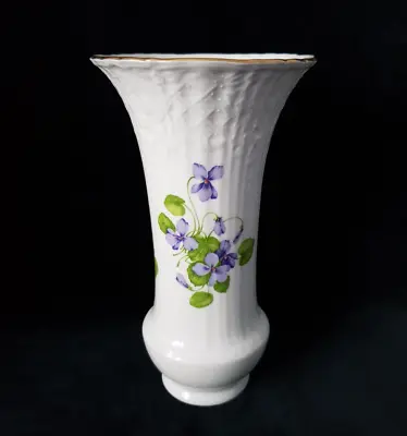 Buy AK Kaiser West Germany Porcelain Viola Violet Flower Pattern Vase - 20 Cm High • 19£