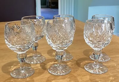 Buy Vintage Cut Glass Set Of Six Sherry/Liquer Glasses • 10.99£