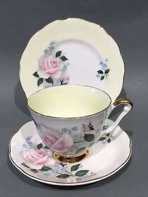 Buy Royal Adderley Bone China  “ Cherie “ Tea Cup, Saucer & Plate Trio • 8.95£