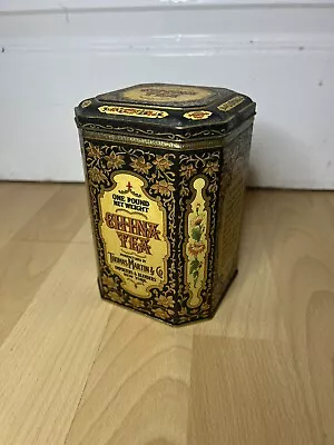 Buy Vintage Thomas Martin & Co China Tea Tin NY Importers & Blenders England 6” • 14.99£