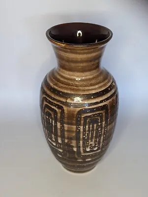 Buy LARGE MID CENTURY VASE CINQUE PORTS POTTERY THE MONASTERY RYE  Brown  • 14£