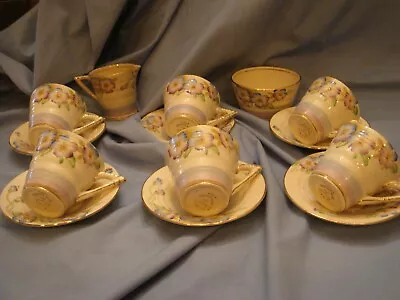 Buy Antique Art Deco Phoenix Ware China Coffee Set Cups Saucers Etc Viola Pattern • 30£