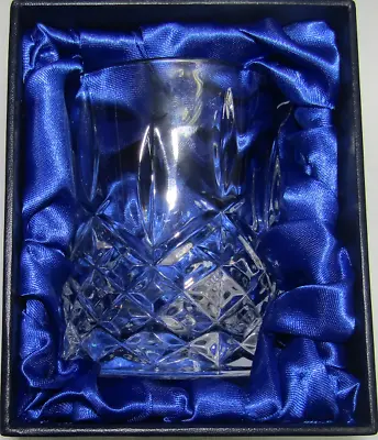 Buy 24% Lead Crystal Whisky Mixer Glass In Silk Lined Presentation Box • 9.99£